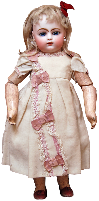 Ранняя кукла-«бебе» Готье с маркировкой «F G G». Частная коллекция. Из статьи Натальи Курочкиной «Франсуа Готье»